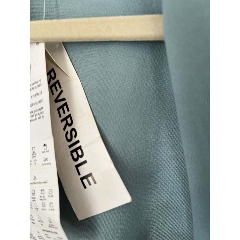 Modern Soul Reversible Open Front Jacket Light Blue/Blue Size L Soft NWT - Picture 3 of 5